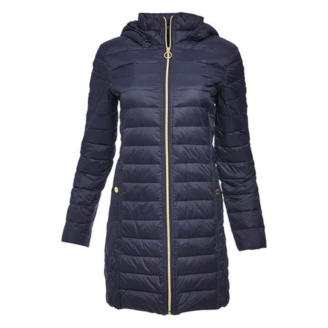 michael kors blue winter coat|michael kors long winter coats.